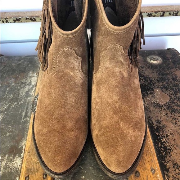 Women’s Suede Fringe Booties - Ariat - Picture 3 of 5